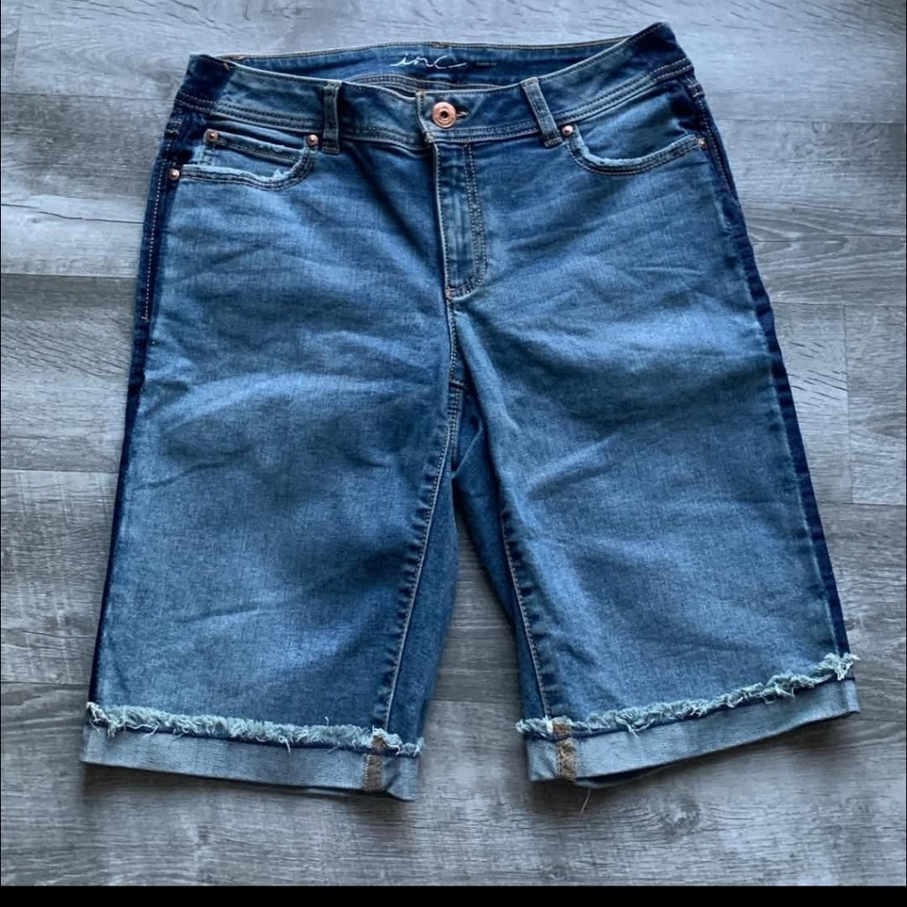 Denim Bermuda Shorts